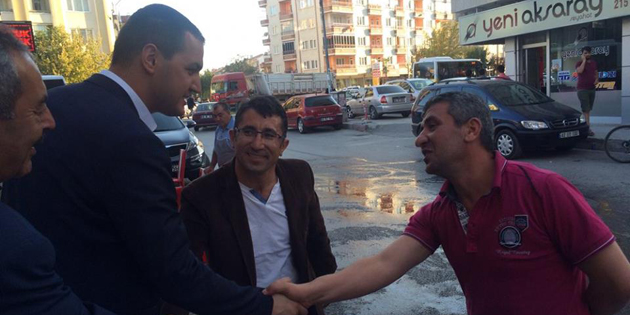 Milletvekili Yaldır Çarşı Esnafı ile kucaklaştı