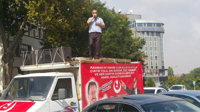 BBP adayı Karaman’dan tek kişilik seçim çalışması