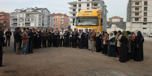 Aksaray’dan Suriye’ye insani yardım tırı