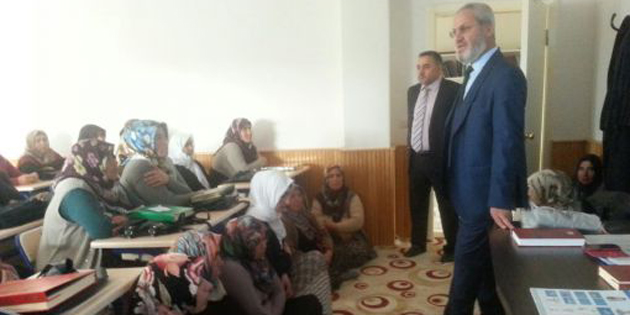 Müftü Bal Kur’an kursu ziyaretlerine devam ediyor