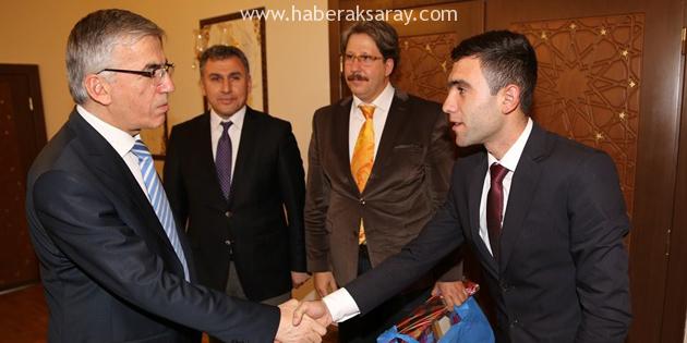 Öğrenci Meclis Başkanı Recep Baylan Vali Ataklı’yı ziyaret etti