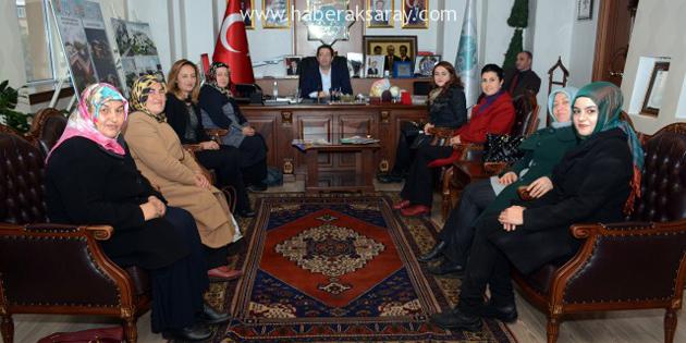 AK Parti Kadın Kolları’ndan Başkan Yazgı’ya ziyaret