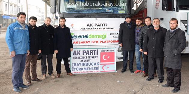 Aksaray’dan Bayır-Bucak Türkmenleri’ne 4 tır yardım