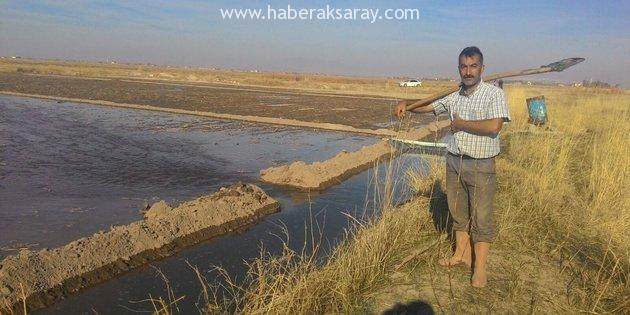 Aksaray’da toprak suyla buluşuyor