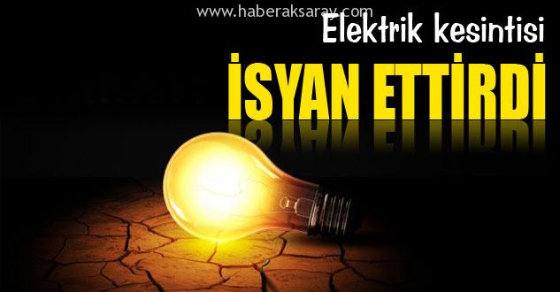 Mahalleli elektrik kesintisine isyan etti