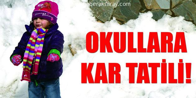 Aksaray’da taşımalı sisteme kar tatili