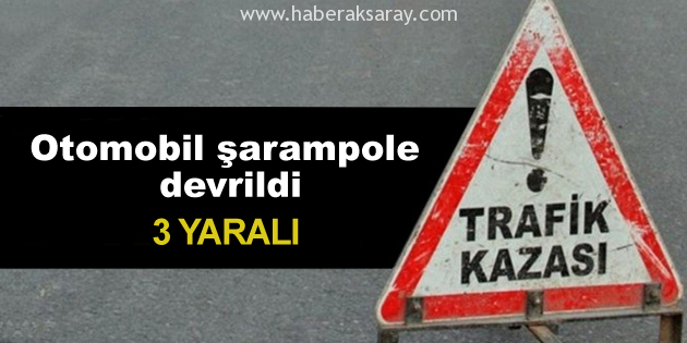 Otomobil şarampole devrildi: 3 yaralı