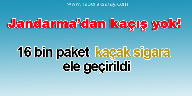Yolcu otobüsünde 16 bin paket kaçak sigara ele geçirildi