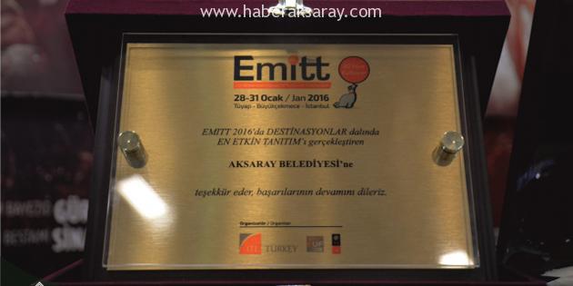 EMITT Fuarı’nda Aksaray’a ‘En Etkin Tanıtım’ ödülü