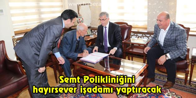Semt Polikliniğini hayırsever işadamı yaptıracak