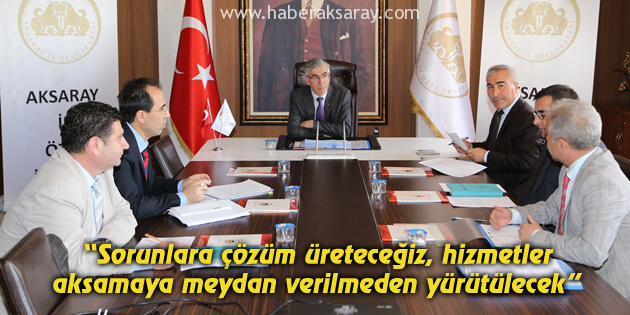 Vali Şeref Ataklı İl Özel İdaresi yatırımlarını değerlendirdi