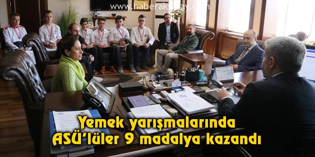 Yemek yarışmalarında ASÜ’lüler 9 madalya kazandı