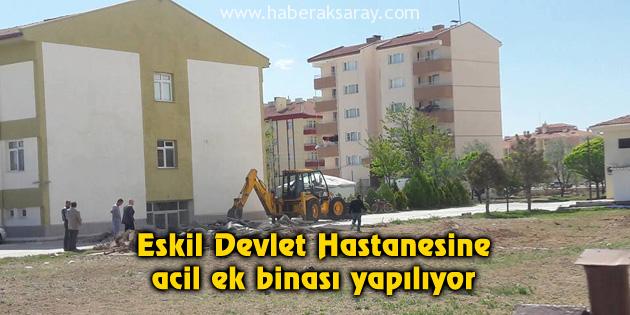 Eskil Devlet Hastanesine acil ek binası yapılıyor