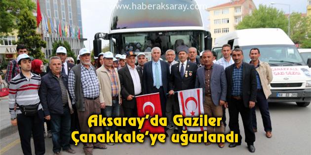 60 kişilik Gazi kafilesi Çanakkale’ye uğurlandı