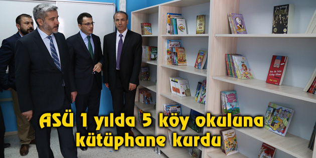 ASÜ 1 yılda 5 köy okuluna kütüphane kurdu