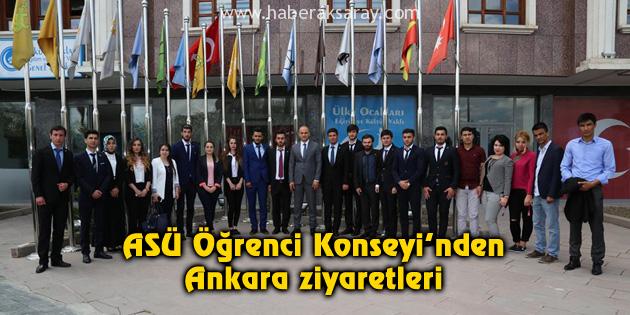 ASÜ Öğrenci Konseyi’nden Ankara ziyaretleri