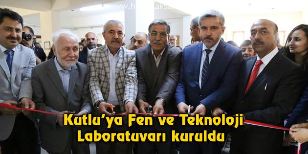 Kutlu’ya Fen ve Teknoloji Laboratuvarı kuruldu