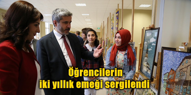 Öğrencilerin iki yıllık emeği sergilendi