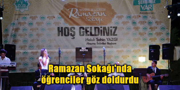Ramazan Sokağı’nda öğrenciler göz doldurdu