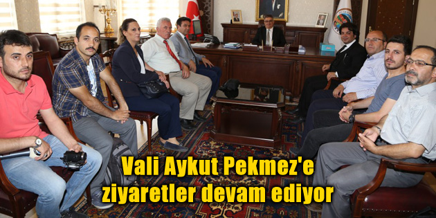Vali Aykut Pekmez’e ziyaretler devam ediyor