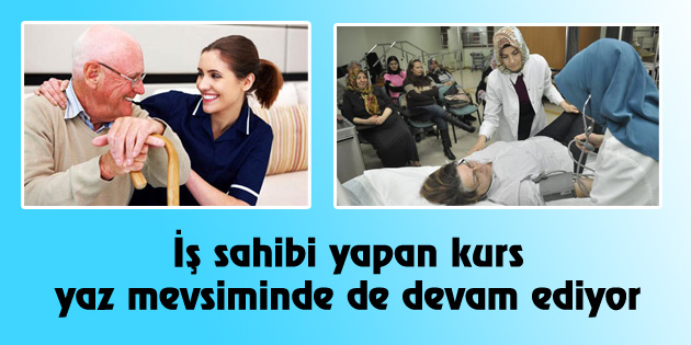 İş sahibi yapan kurs, yaz mevsiminde de devam ediyor
