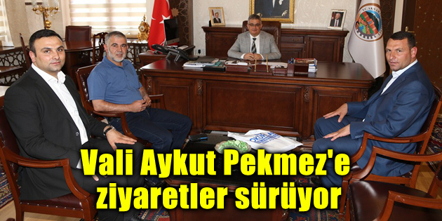 Vali Aykut Pekmez’e ziyaretler sürüyor