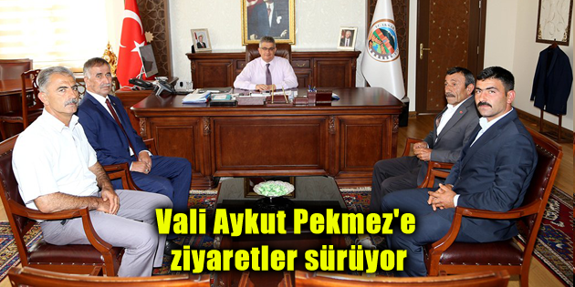 Vali Aykut Pekmez’e ziyaretler sürüyor