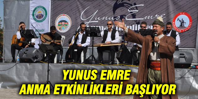 Yunus Emre Anma Etkinlikleri başlıyor