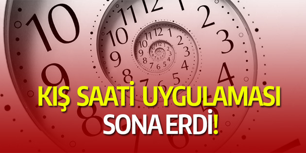 Kış saati uygulaması yürürlükten kaldırıldı