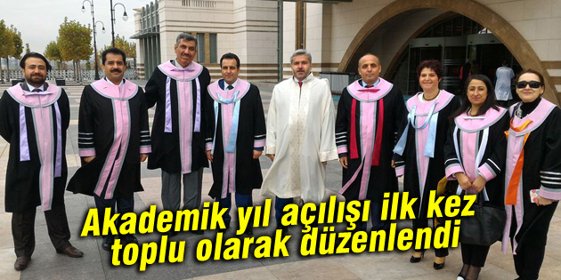 Akademik yıl açılışı ilk kez toplu olarak düzenlendi