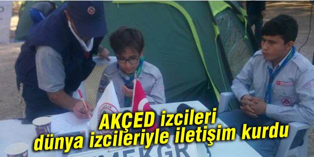 AKÇED izcileri dünya izcileriyle iletişim kurdu