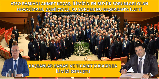 Koçaş 9. Ticaret ve Sanayi Şurası’nda konuştu