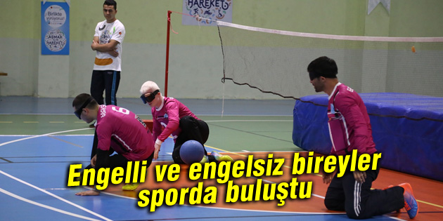 Engelli ve engelsiz bireyler sporda buluştu