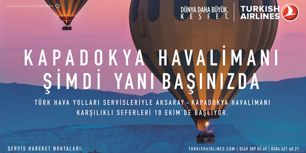Kapadokya Havalimanı’na servisler başlıyor