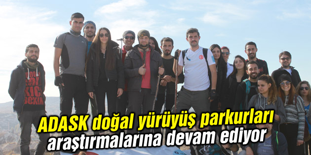 ADASK doğal yürüyüş parkurları araştırmalarına devam ediyor