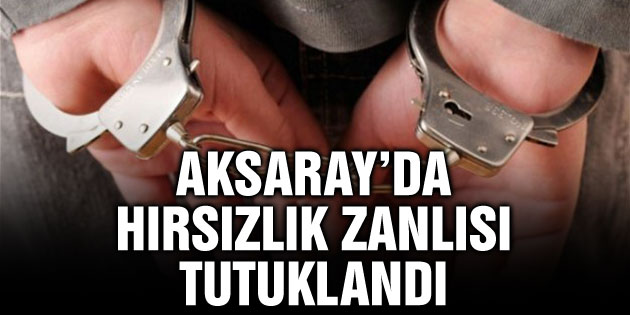 Hırsızlık zanlısı tutuklandı