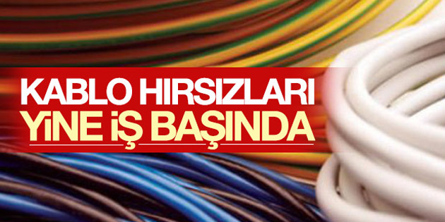 Aksaray’da telefon kablosu hırsızlığı
