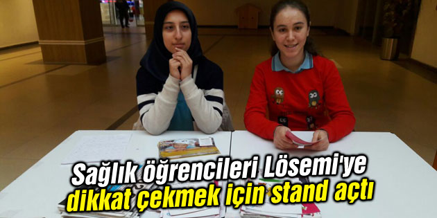 Sağlık öğrencilerinden Lösemi standı