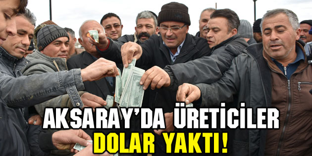Aksaray’da üreticiler hayvan pazarında dolar yaktı!