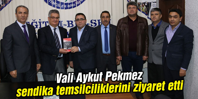 Vali Aykut Pekmez sendika temsilciliklerini ziyaret etti