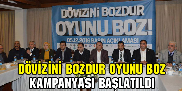 Aksaray’da Dövizini Bozdur Oyunu Boz kampanyası başlatıldı