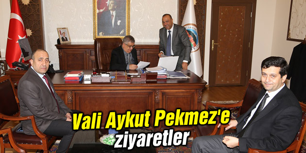 Vali Aykut Pekmez’e ziyaretler