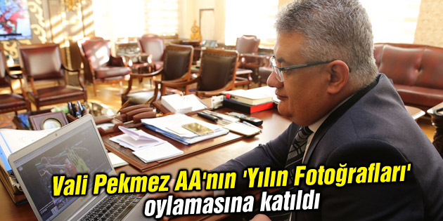 Vali Pekmez AA’nın ‘Yılın Fotoğrafları’ oylamasına katıldı