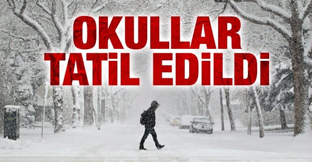Aksaray’da okullar tatil edildi