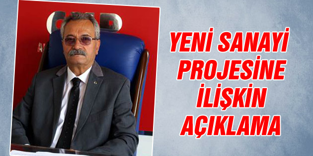 Toprak’tan Yeni Sanayi Projesi’ne ilişkin açıklama