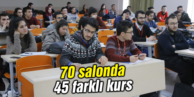 70 salonda 45 farklı kurs