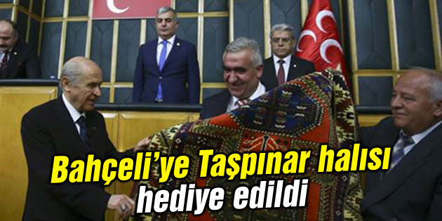 MHP İl Başkanı Kaşlı’dan Bahçeli’ye Taşpınar halısı