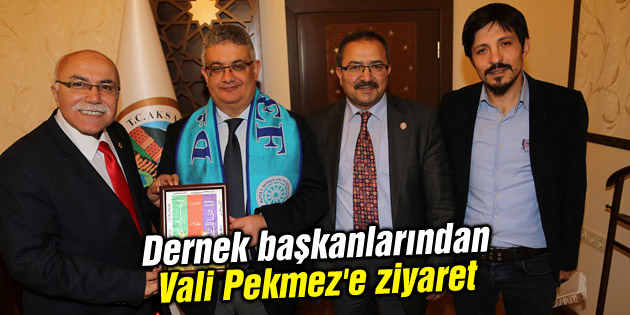 Dernek başkanlarından Vali Pekmez’e ziyaret