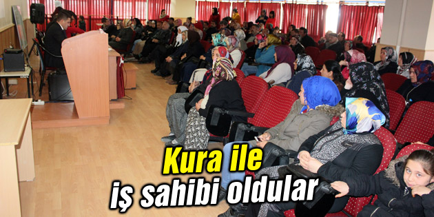 Kura ile iş sahibi oldular