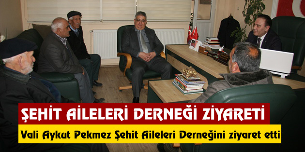 Şehit Aileleri Sosyal Yardımlaşma ve Dayanışma Derneğini ziyareti